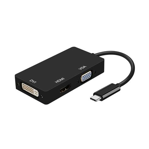 A Conversor Usb C A Dvi Hdmi Vga Usb C M Dvi H Hdmi H Vga H