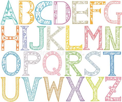 Retro Stripe Alphabet Vector Font Funky Type Letters And Numbers In