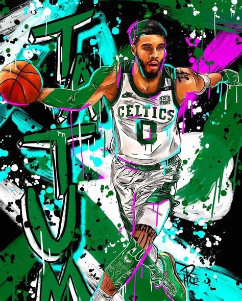 Nba Showcase On Instagram Jayson Tatum Celtics Artwork By Howard D