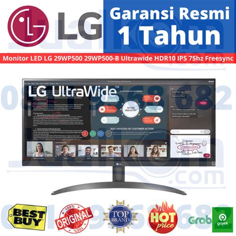 Jual Monitor LED LG 29WP500 29WP500 B Ultrawide HDR10 IPS 75hz Freesync