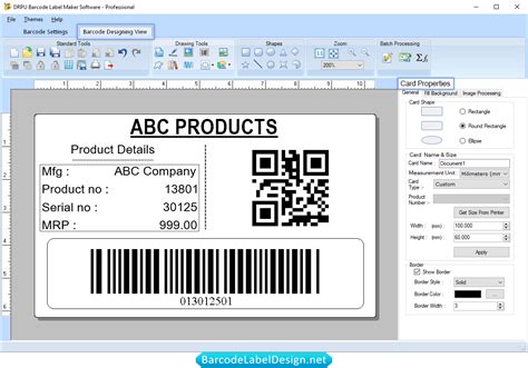 Free Barcode Label Design Software Customized Labeling Printing Utility