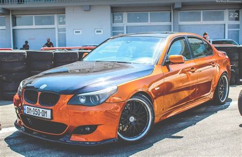 Bmw E60 5 Series Orange Chrome Bmw E60 Bmw Bmw Car