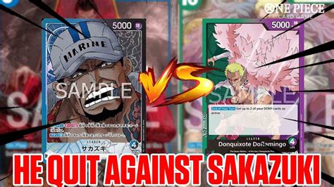 Opponent Quits Blue Black Sakazuki Vs Green Purple Doflamingo