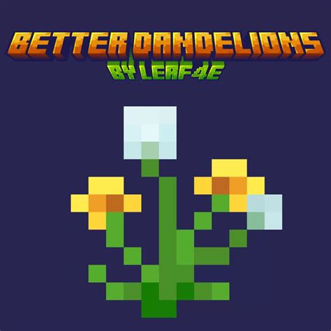 Better Dandelion Bedrock Minecraft Texture Pack