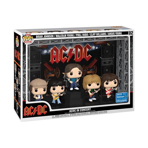 Funko Pop Moment Deluxe Acdc In Concert Vinyl Figures 2022 Limited