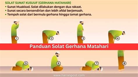 Panduan Solat Gerhana Matahari Lengkap Bergambar