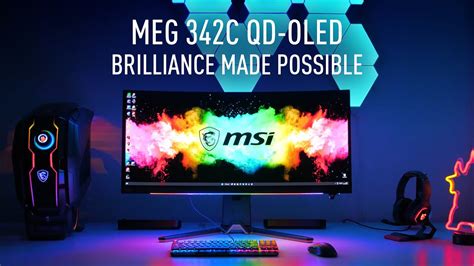 Meg C Qd Oled Brilliance Made Possible Gaming Monitor Msi