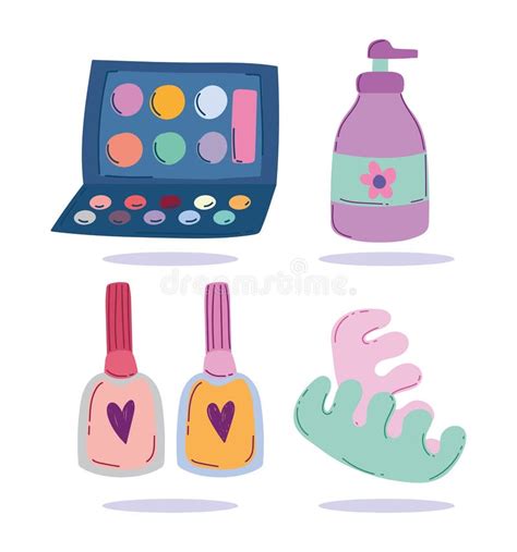 Maquillaje Cosméticos Productos De Moda Espejo De Belleza Y Dibujo