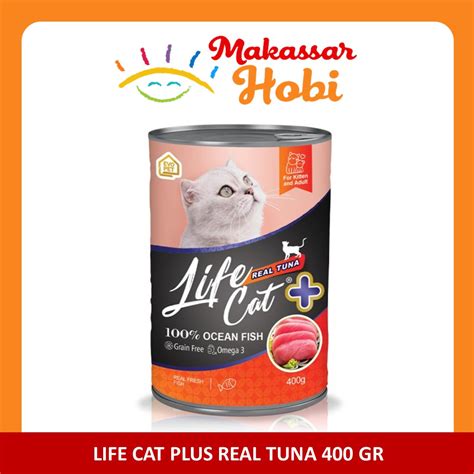 Jual Life Cat Plus Kaleng Real Tuna 400gr 400 Gr LifeCat Makanan