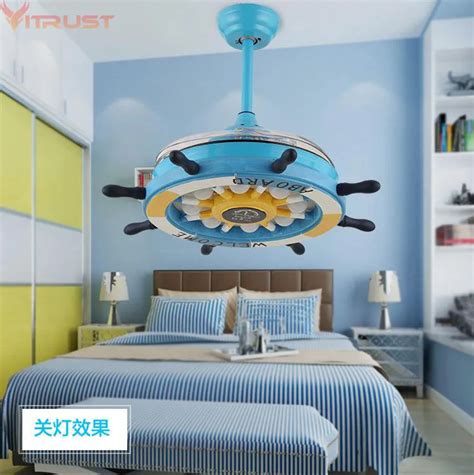 Modern Kids Ceiling Fans for Boys Girls Bedroom Wood Ceiling fan Lights Lamps Living Dining room ...