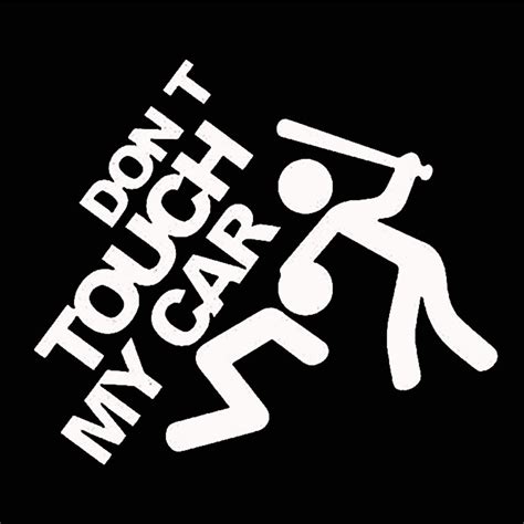 Leadrop Creative Funny Dont Touch My Car Vehicle Reflective Decals