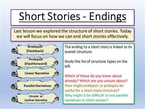 Short Story Endings Teaching Resources