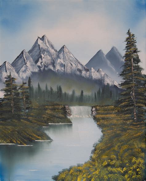 Mountain Valley Painting at PaintingValley.com | Explore collection of ...