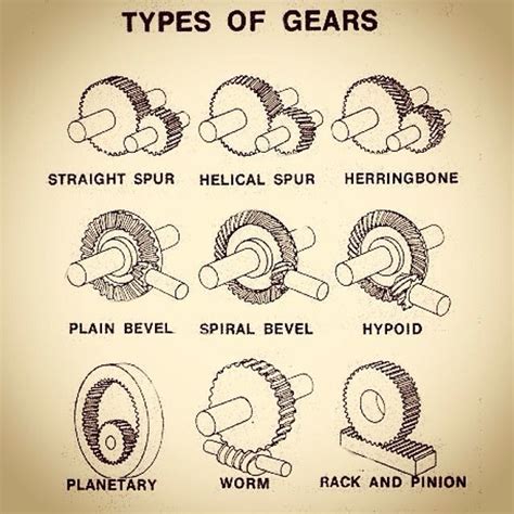 Types Of Gears And Their Functions Printable Templates Free