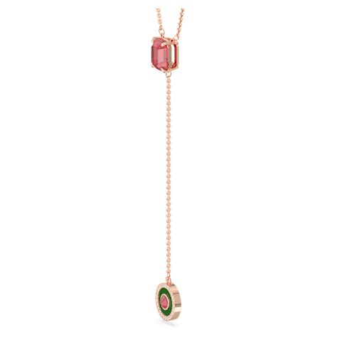 Alea Set Multicolored Rose Gold Tone Plated Swarovski