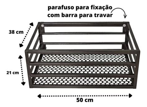 Lixeira Parede Muro Grade Portão Anticorrosiva Reforçada Parcelamento