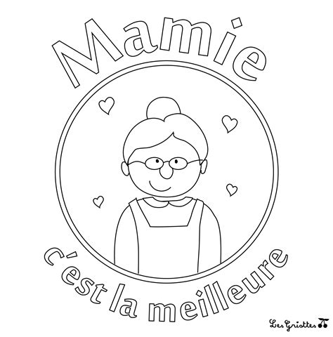 Des Coloriages Pour Mamie Les Griottes Papotent