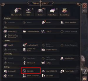 Throne And Liberty Beginners Guide Edit Your Hud Throne And Liberty