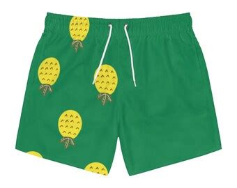 Upside Down Pineapple Swim Trunks Swingers Swim Trunks Etsy