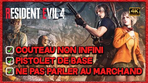 Finir Resident Evil Remake D Fis Minimaliste Couteau