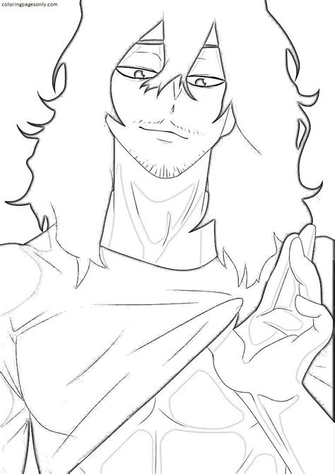 Shota Aizawa My Hero Academia Coloring Page Free Printable Coloring