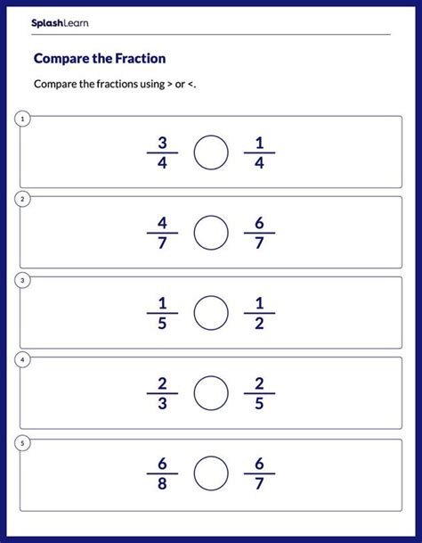 Fractions Worksheets For 3rd Graders Online Splashlearn Worksheets Library