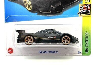 Hot Wheels Pagani Zonda R Black Hw Exotics W Real Riders Super