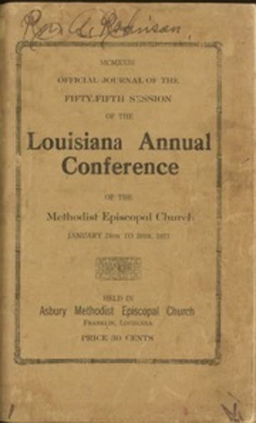 Proceedings Of The Session Of The Louisiana Annual Conference