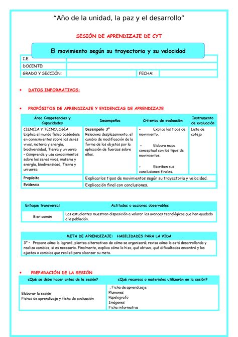 Ses Cyt Jueves Tipos De Movimiento Prof Yessenia