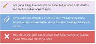 Cara Membuat Kotak Catatan Penting Di Blog Pena Indigo