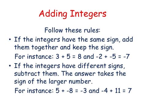 Explain How To Add Integers