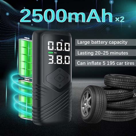 Portable Car Multi-function Digital Display Tire Wireless Electric Air ...