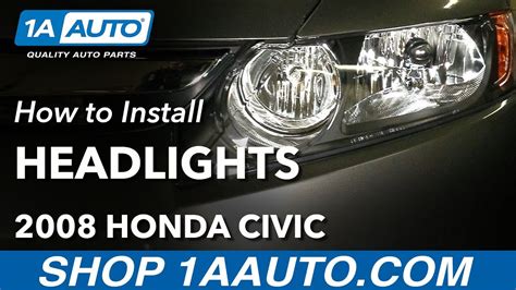 Honda Civic Headlights How To Replace How To Adjust Honda Ci