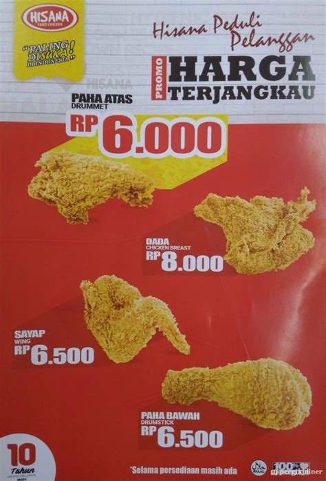 Selalu Diperbarui Menu Hisana Fried Chicken Koja