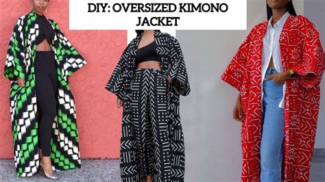 Diy How To Cut And Sew An Oversized Kimono Jacket With Long Sleeves