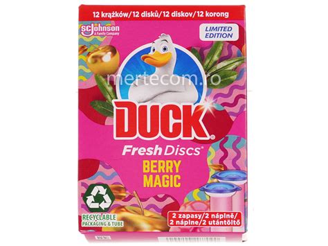 Rezerve Odorizant Wc Duck Fresh Discs Berry Magic Mertecom Ro