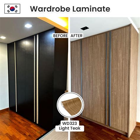 Infeel Korea Wardrobe Laminate Wooden Wardrobe Sticker Laminate Sheet Furniture Laminate