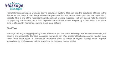 Ppt Prenatal Massages And Their Benefits A Complete Guide Powerpoint