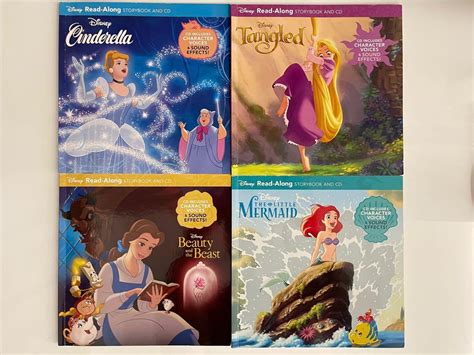 Disney Princess Read Along Storybook and CD Box Set 興趣及遊戲 書本 文具