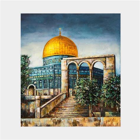 Al Aqsa Mosque Painting Print - Art Central