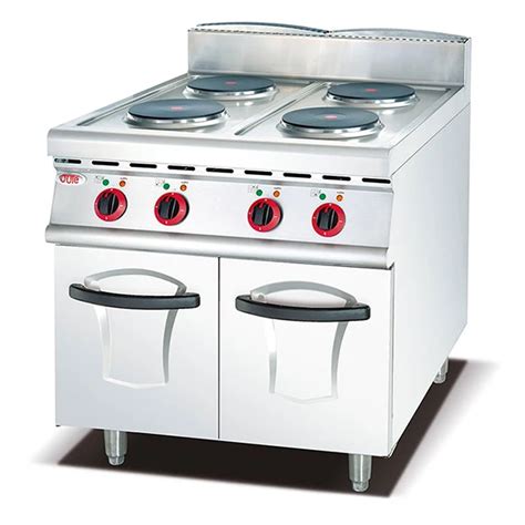 Commercial Electric Ranges Cooker With 4 Hot Plate Boiler And Cabinet Buy Electric Range With