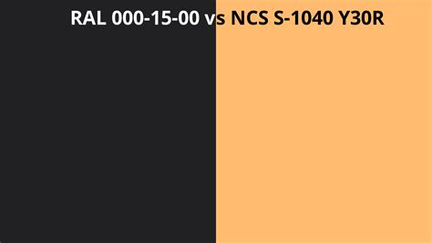 Ral 000 15 00 Vs Ncs S 1040 Y30r Ral Colour Chart Uk