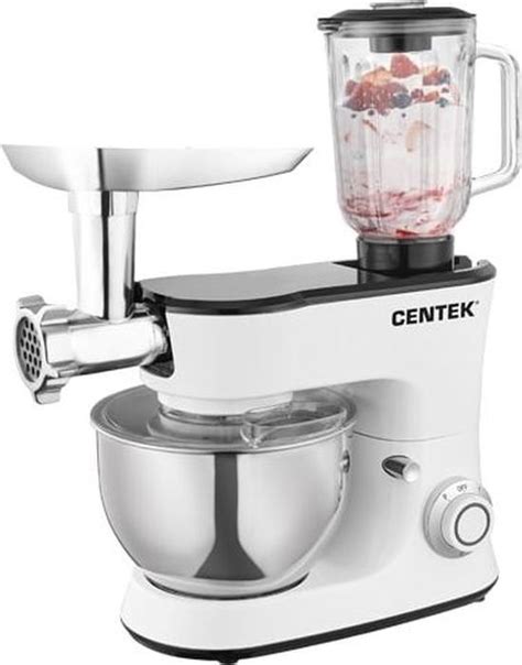 Миксер Centek CT-1136, с чашей, планетарный, белый - купить по выгодной ...