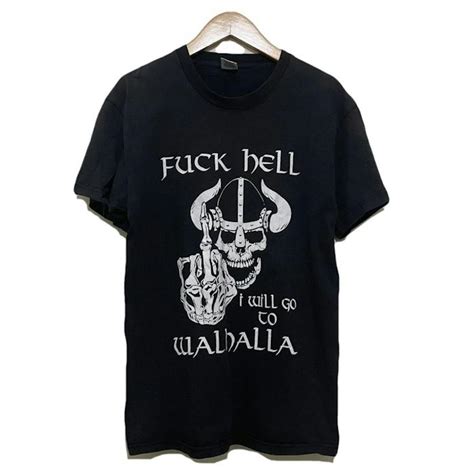 Fruit Of The Loom MAD MAX VALHALLA Slogan Metal Graphic Film T-shirt ...