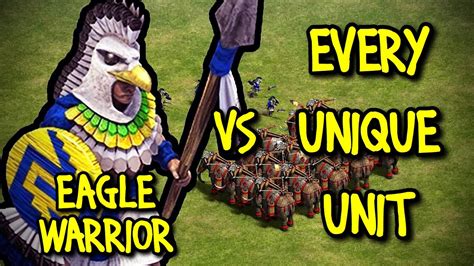 Elite Eagle Warrior Mayans Vs Every Unique Unit Aoe Ii Definitive