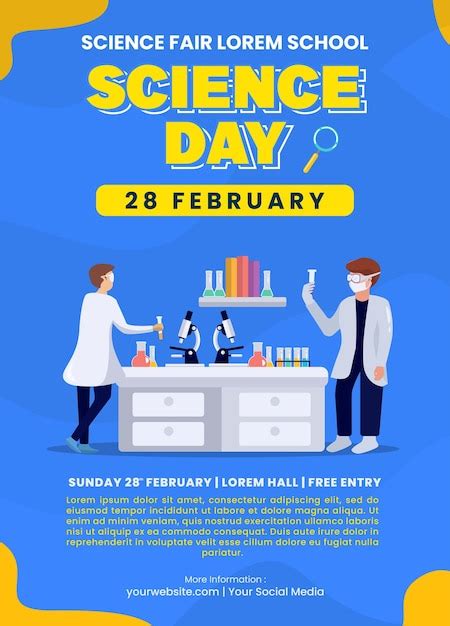 National Science Day Poster Vectors And Illustrations For Free Download