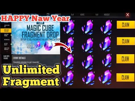 How To Magic Cube Fragment Drop In Free Fire Free Fire Happy New