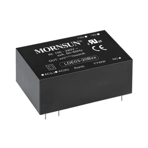 LDE03 20B12 Mornsun 85 264V AC To 12V DC 3W AC DC Converter Power