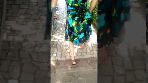 Remarkable Polio Woman Walking With Useless Leg Hanging Youtube