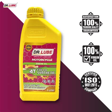 Dr Lube Fully Synthetic 4T Motorcycle Engine Oil SAE 10W 50 API SN JASO